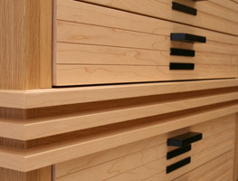 Contemporary wooden chest