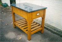 Small Kitchen Table with Granite Top