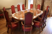Founder's Room dining table and chairs