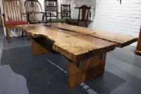 Coffee table showing the natural beauty of the wood