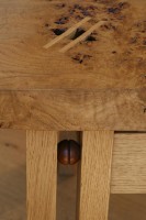 Burr Oak Coffee Table Detail