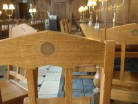 Back of dining chair