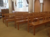 Pews at St Catherine's church, Burbage