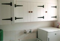 Scullery Cupboards in Painted Ash