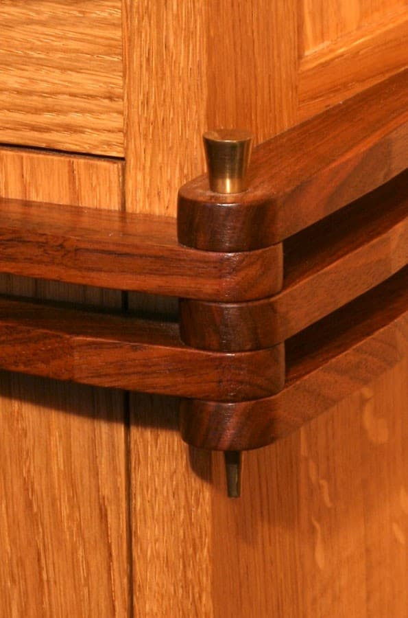 Hinge detail - such attention makes for an outstanding and unique piece of furniture