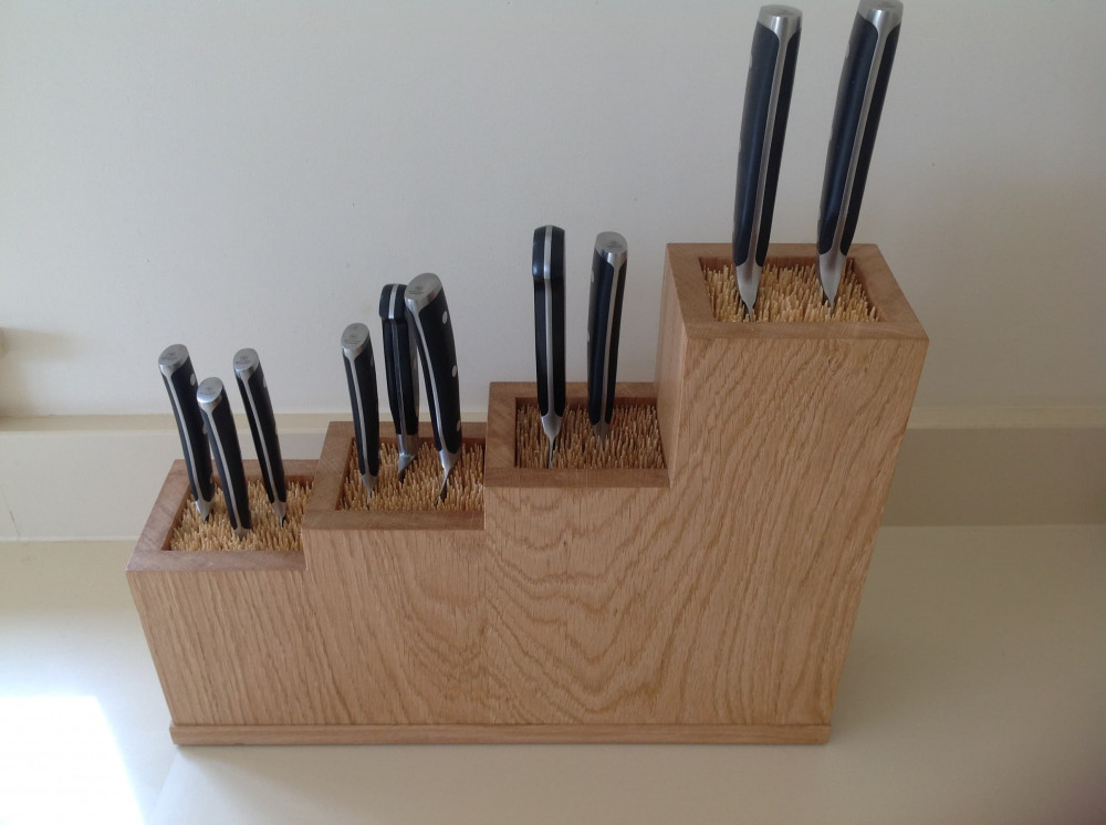 Knife block - not all our pieces are large furniture items!